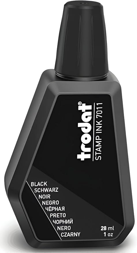 Trodat 28 ml 7011 Stamp Pad Ink - Black