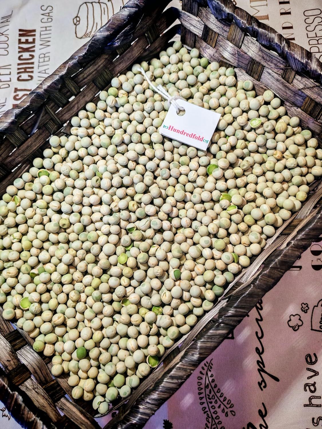 Organic Whole Green Peas 2KG (4.4lbs) – Canadian-Grown, Food Grade | Perfect for Soups, Stews & Sprouting | Vegan, Vegetarian, Non-GMO | Support Local Canadian Farmers