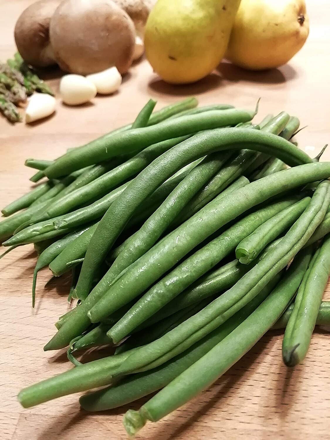 Masai French Bush Green Bean 30 Vegetable Seeds - Haricot Vert, High-Yield with Sweet & Juicy Fruits, No Trellis Needed