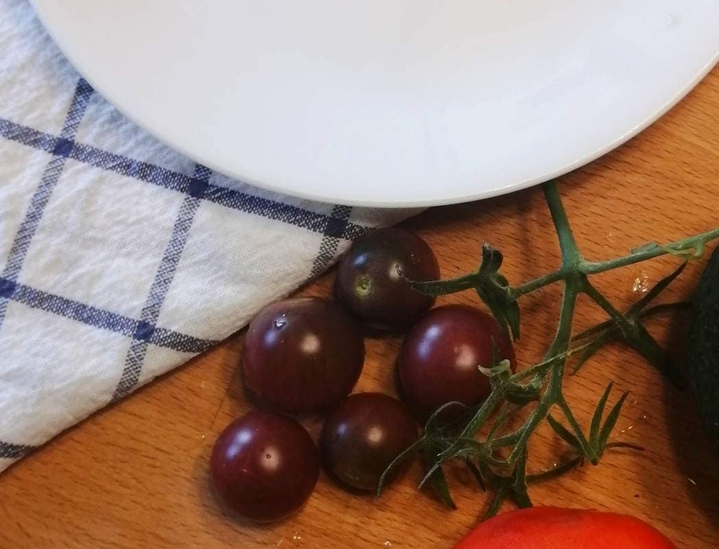 Tomate cerise noire biologique Hundredfold 50 graines - Tomate cerise Heirloom sans OGM à deux bouchées