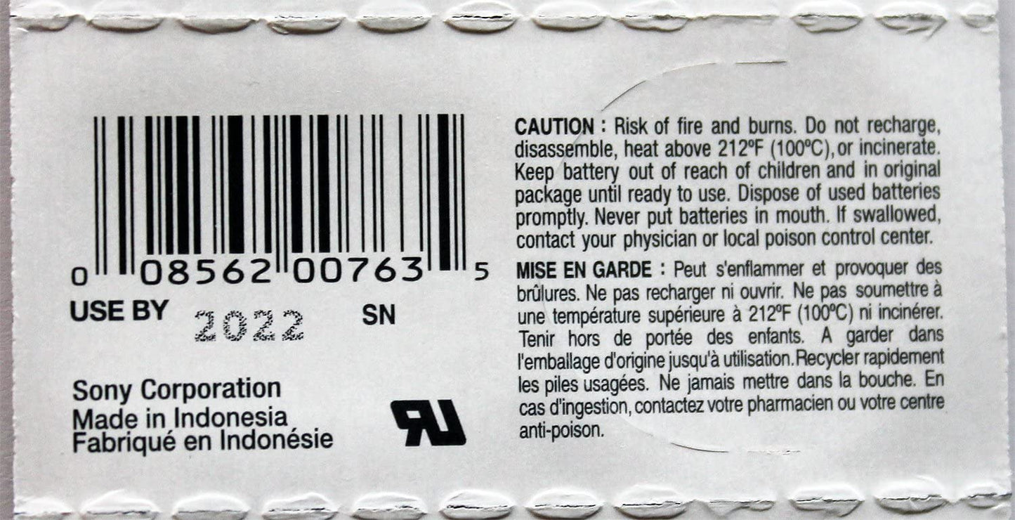 Lot de 5 piles bouton Sony CR2025 3 V au lithium 2025 authentiques, fraîchement emballées par Sony, à consommer de préférence avant 2028