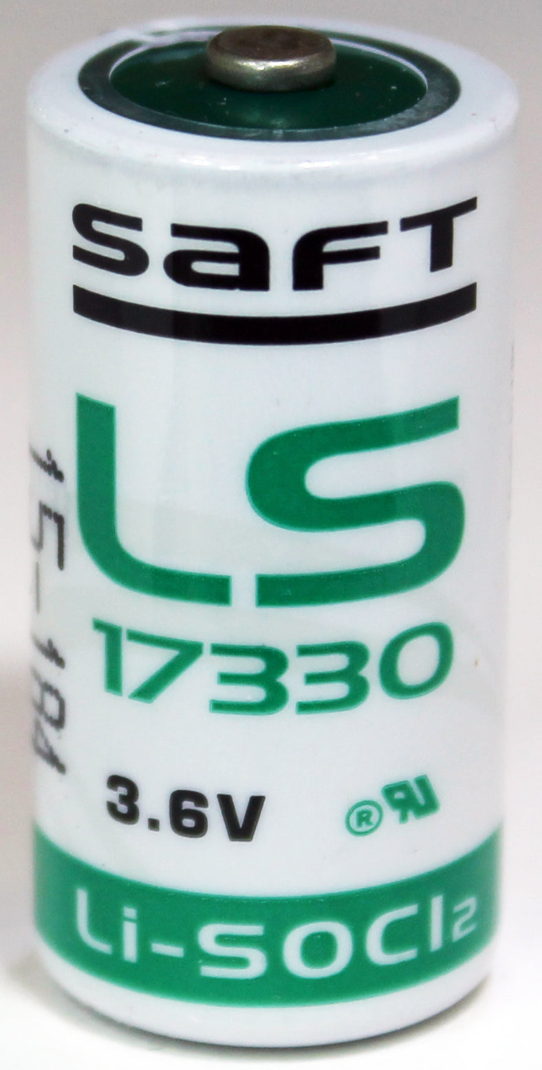 Saft LST17330 - 3.6 Volt 2/3 AA 2100 Mah Lithium Battery Cell 3.6V, Size 2/3AA, 1 Cell/Order