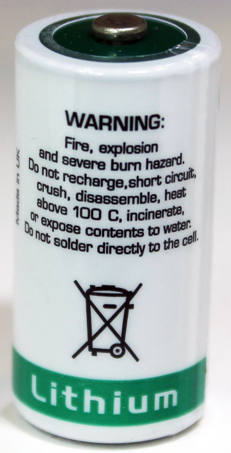 Saft LST17330 - 3.6 Volt 2/3 AA 2100 Mah Lithium Battery Cell 3.6V, Size 2/3AA, 1 Cell/Order