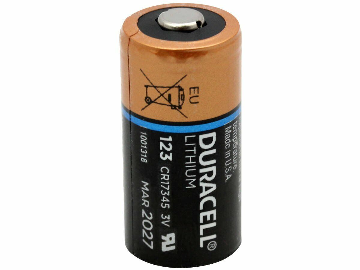 2PC DURACELL Ultra CR123A Lithium DL123A CR17345 3V Lithium Battery, for Security System/Camera & more, Made in USA