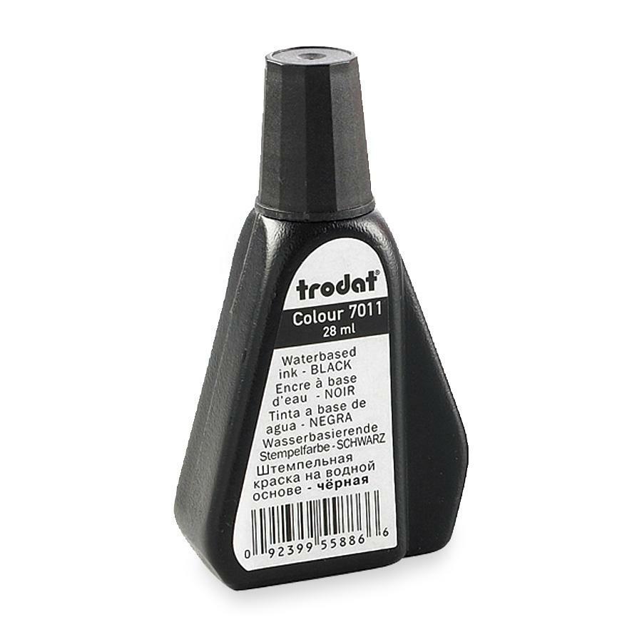 Trodat 28 ml 7011 Stamp Pad Ink - Black