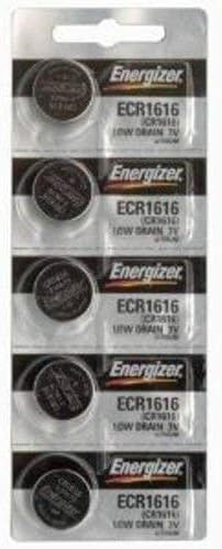 5Pcs Energizer ECR1616 (CR1616) 3V Lithium Coin Batteries