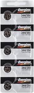 Lot de 5 piles de montre Energizer 344 350 1,55 V 344/350 en oxyde d'argent