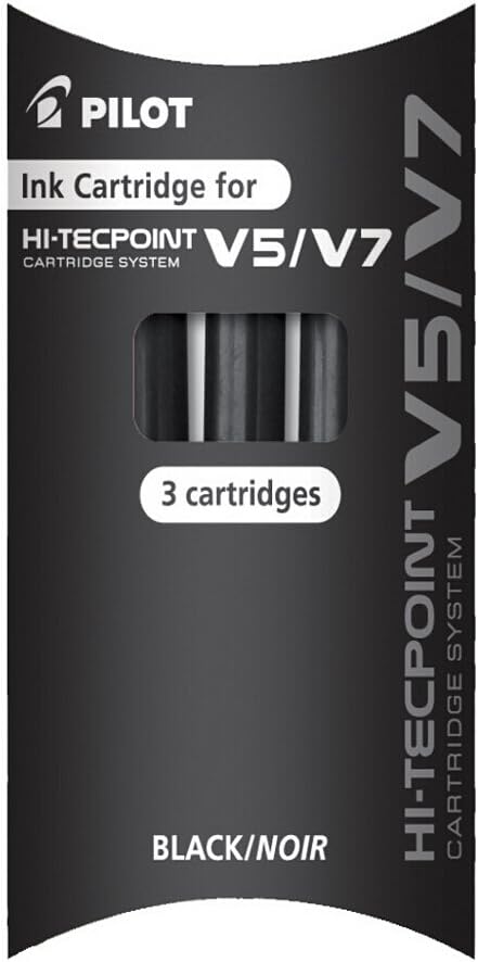 PILOT Hi-TecPoint V5 / V7 Refill Cartridge Black