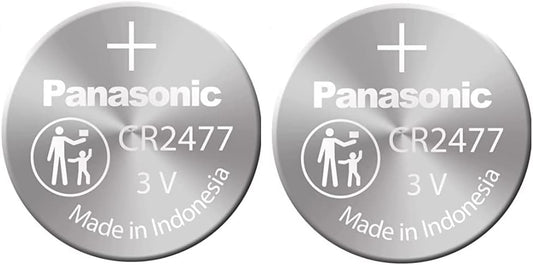 Pile au lithium 3 V Panasonic CR2477 (lot de 2) - Emballage en vrac 
