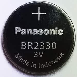 Panasonic BR2330 Battery, Lithium, 3V, 255mah, Coin Cell BR-2330