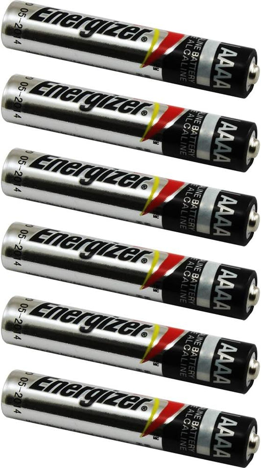 Lot de 6 piles AAAA 1,5 V Energizer neuves, en vrac, non vendues au détail, à utiliser d'ici 2029 