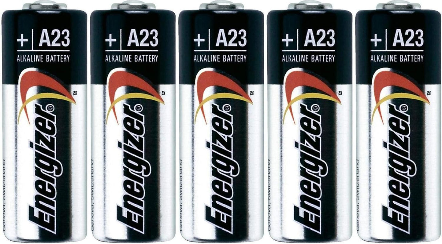 5PC Energizer NEW A23 12V Alkaline Bulk Batteries, Best by 2028, MN21/23, GP23A