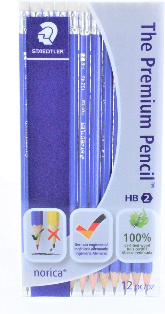 Staedtler STD13246CB12 Pencil, Norica, HB Lead Grade, 12 Count with Certified Wood
