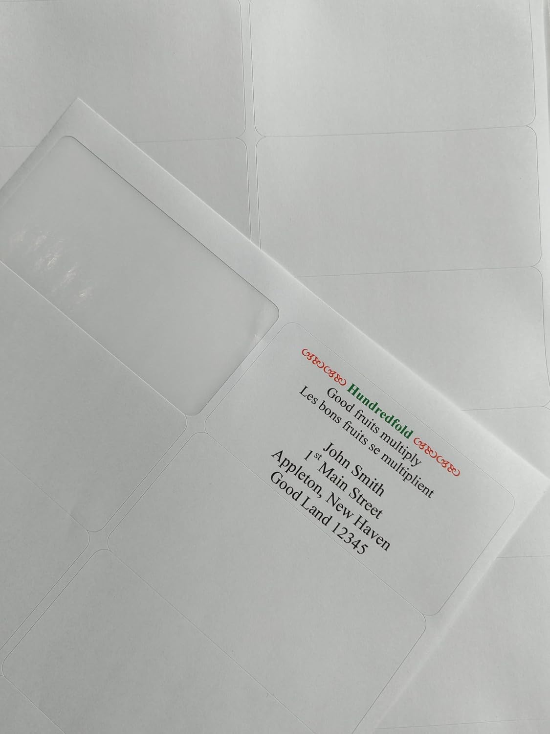 Étiquettes d'adresse d'expédition à cent plis, blanches, 2" x 4", adhésives, laser et jet d'encre, autocollants vierges imprimables personnalisables pour colis et enveloppes, 10 étiquettes/feuille, 18 feuilles 