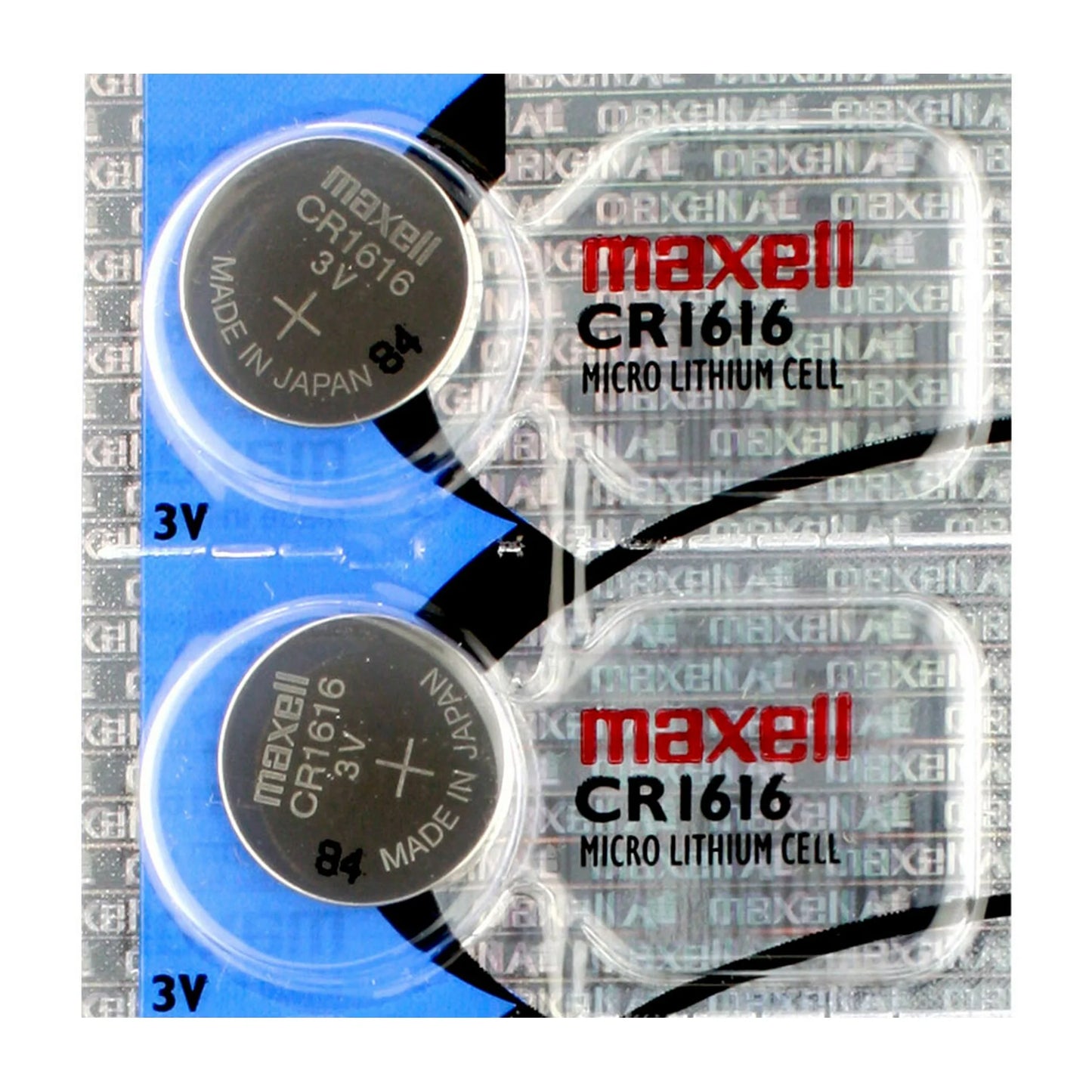 2 x Maxell CR1616 Batteries, Lithium Battery 1616