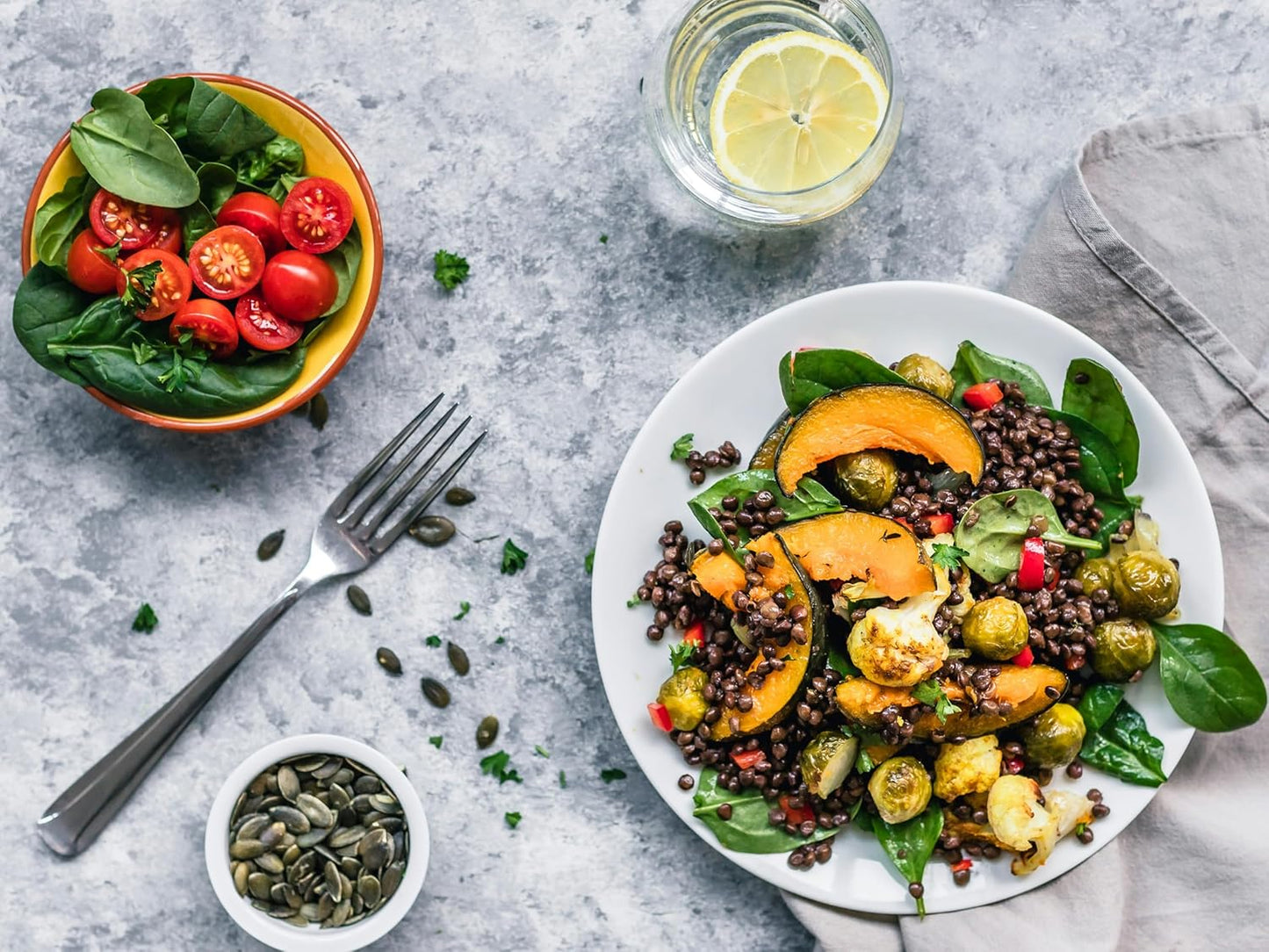 Lentilles vertes françaises biologiques Hundredfold 2 lb - Sans OGM Cultivées au Canada Excellentes pour les culturistes, les végétaliens et les végétariens