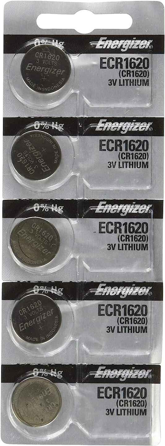 Pile au lithium Energizer CR1620, 3 V, paquet de 5 ECR1620 CR 1620 
