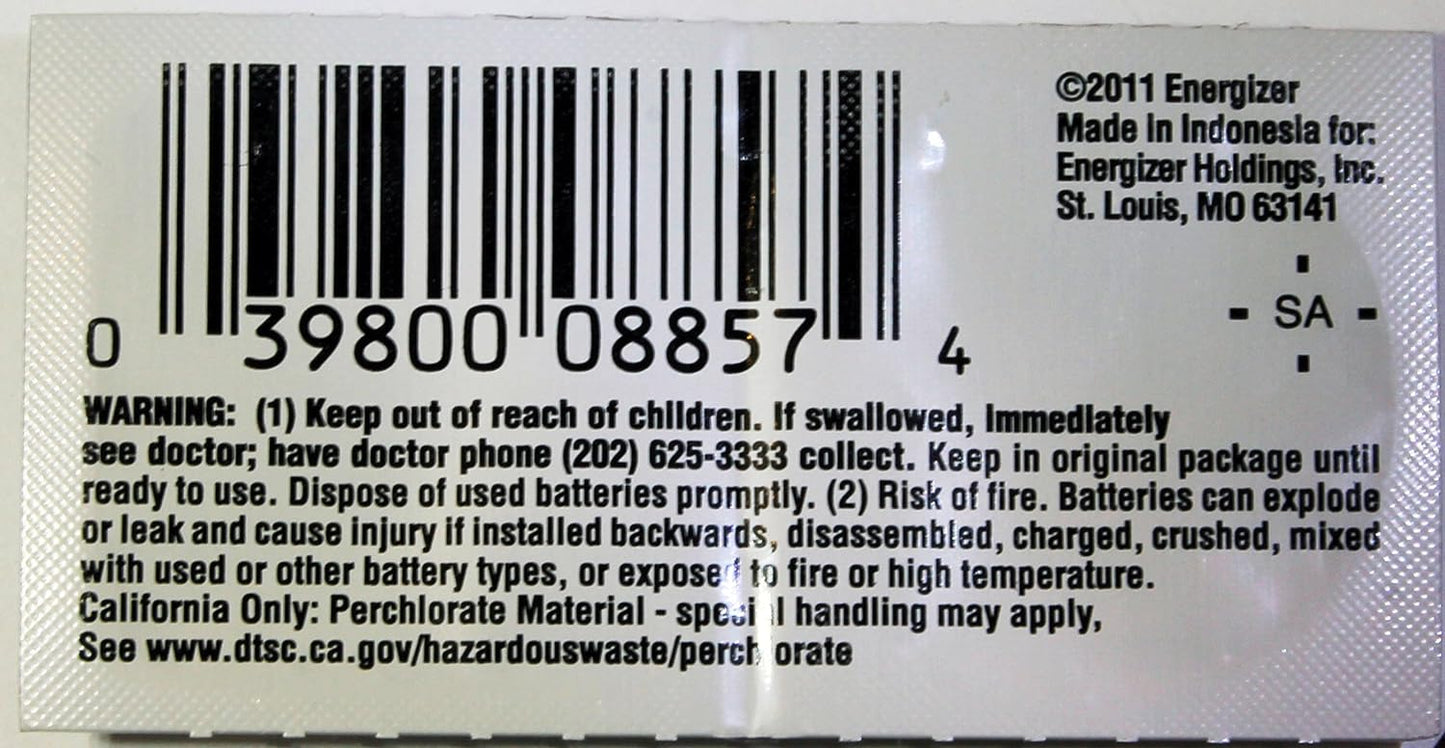 Lot de 5 piles lithium Energizer CR2016 ECR2016 3 V 2016 