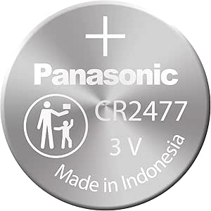 Panasonic CR2477 3V Lithium Cell Battery (Pack of 2) - Bulk Packaging