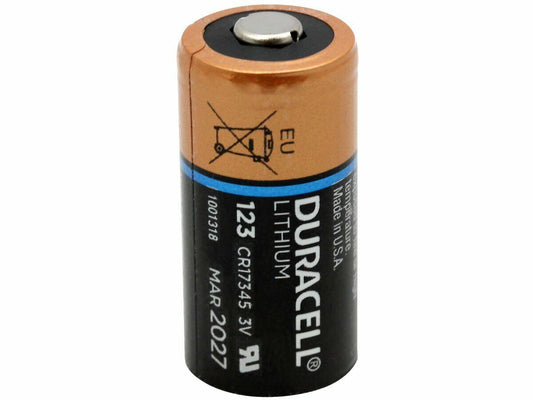 10PC DURACELL Ultra CR123A Lithium DL123A CR17345 3V Lithium Battery, for Security System/Camera & more, Made in USA