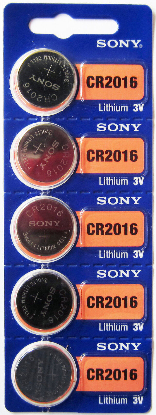 Piles Sony Lithium 3V taille CR1616 (lot de 5) Sony authentiques officielles, meilleures d'ici 2028