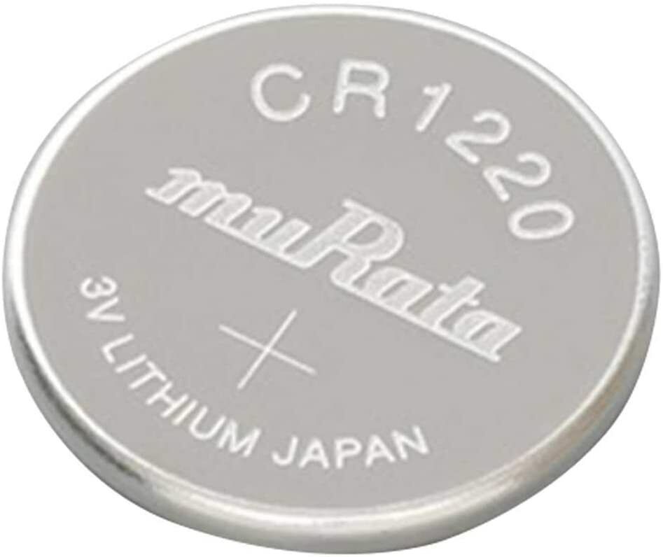 Lot de 5 piles bouton au lithium 3 V Murata CR1220 pour porte-clés, montre et plus encore 