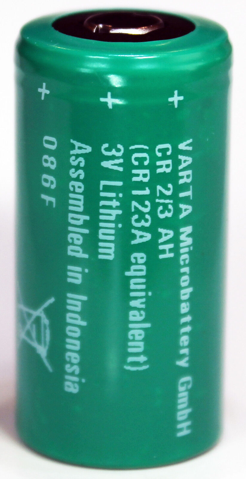 2PC Varta CR2/3AH 3V Lithium Maganese Dioxide 2/3A Batteries, CR 17345, CR17345