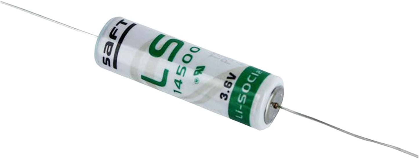 Pile au lithium-chlorure de thionyle axiale SAFT LS14500AX AA 3,6 V, câbles PC LS14500-AX 