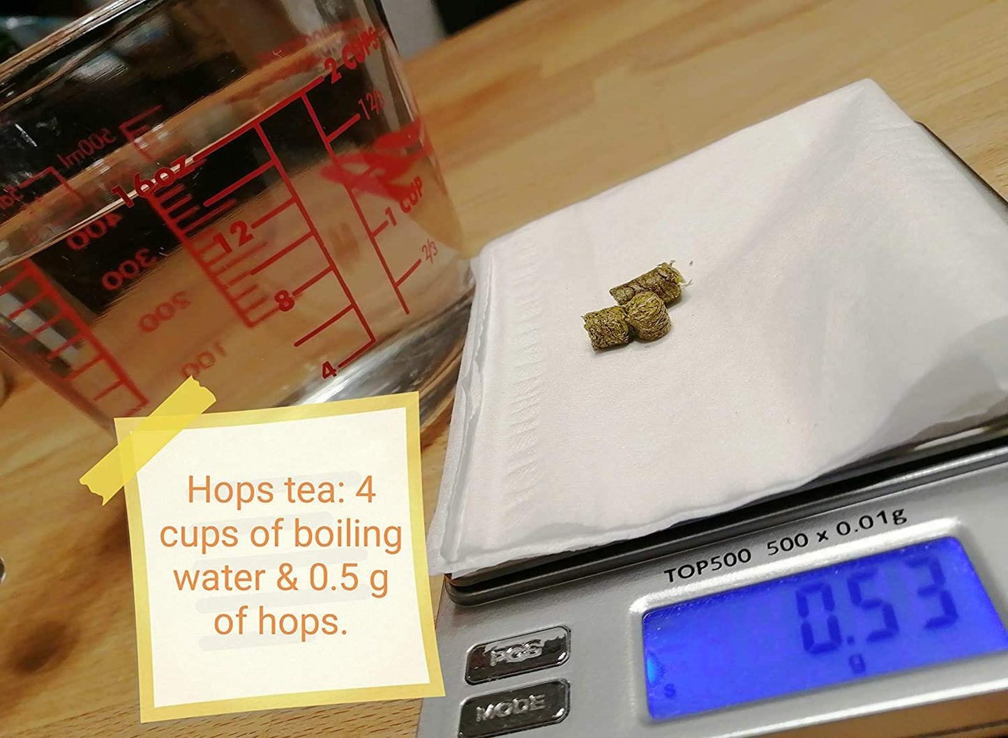 Pastilles de houblon séchées Hundredfold USA Grown 1 oz (29 g) - Cônes de fleurs de houblon commun Humulus lupulus pour brasser votre propre bière ou thé 