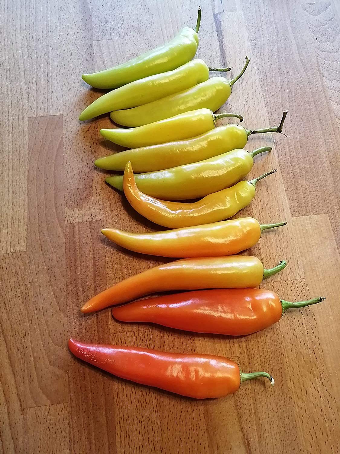 Hundredfold Hungarian Hot Wax Pepper 50 Vegetable Seeds - Capsicum Annuum, Hot Banana, Non-GMO, for Pickle and Roast, Excellent for Container, Patio and Raised Bed