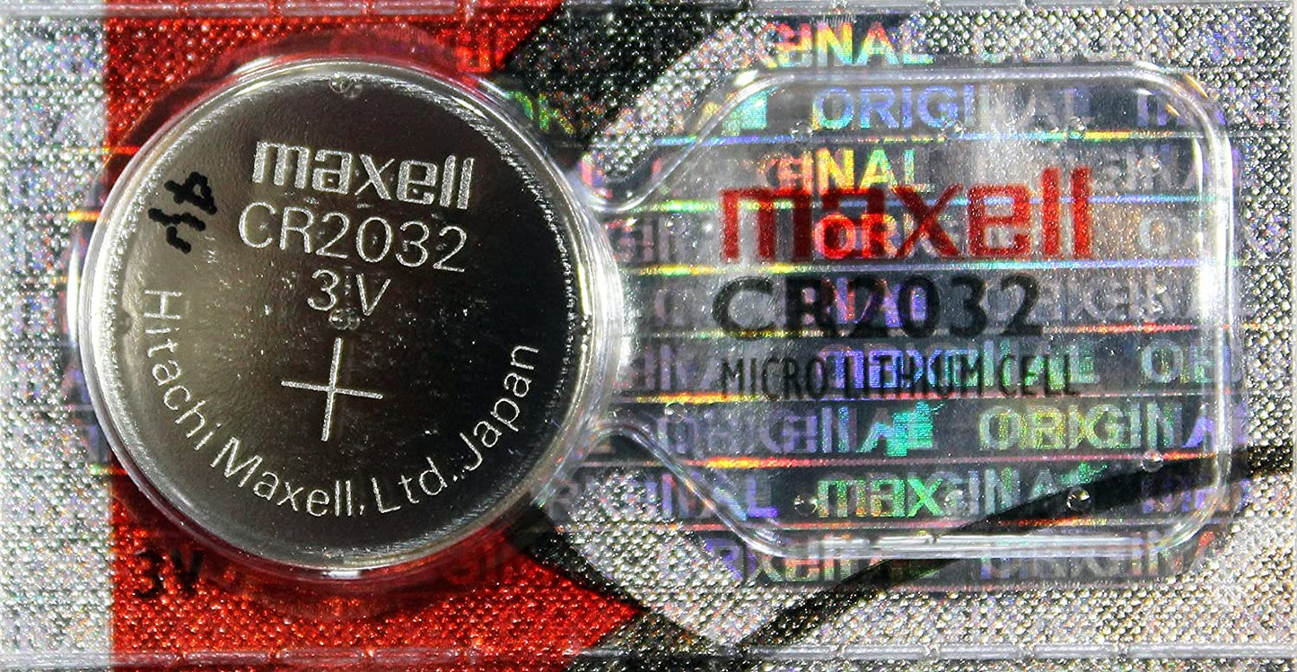 5PC MAXELL CR2032 CR 2032-3V Lithium Button Cell Battery Batteries - 3V New