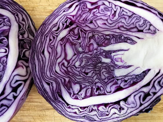 Chou rouge Hundredfold 500 graines de légumes - Brassica oleracea Sans OGM Idéal pour le stockage Petit chou, parfait pour les conteneurs et les petits espaces 