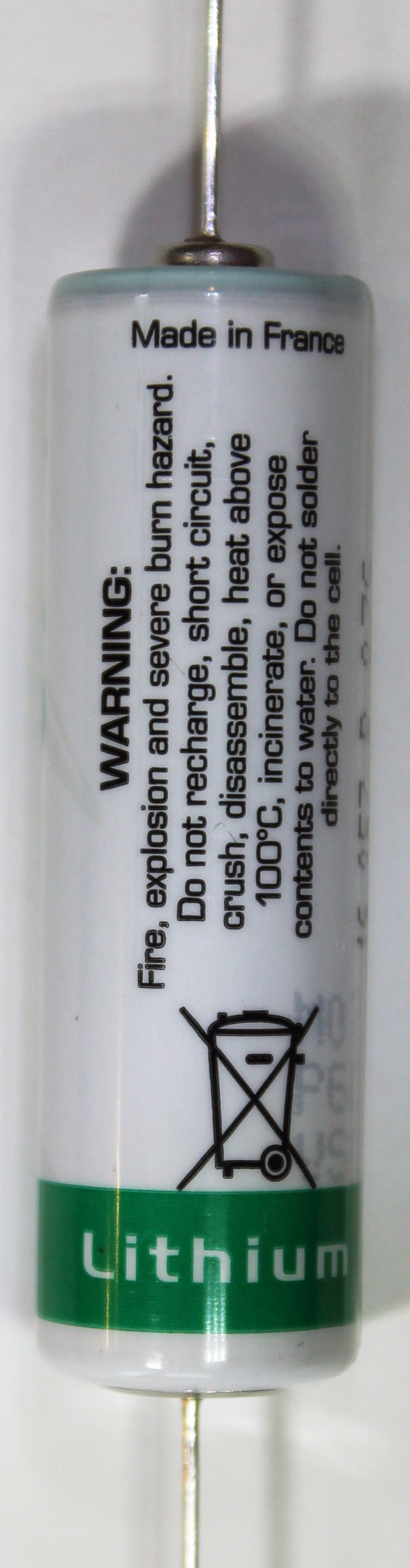 Pile au lithium-chlorure de thionyle axiale SAFT LS14500AX AA 3,6 V, câbles PC LS14500-AX 
