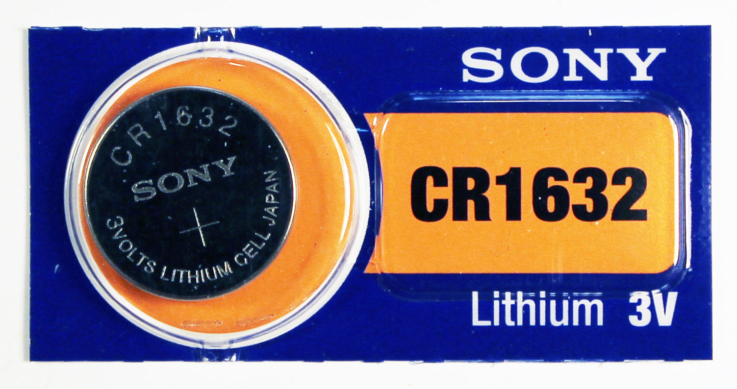 5X Sony CR1632 BR1632 CR 1632-3V Lithium Button Cell Battery Batteries - Official Genuine Sony Best by 2028