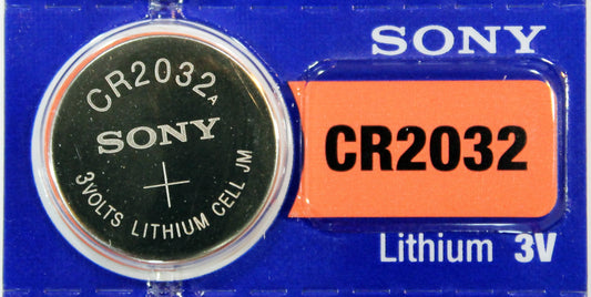 Sony 3V Lithium CR2032 Batteries (5 Batteries) Best before 2028