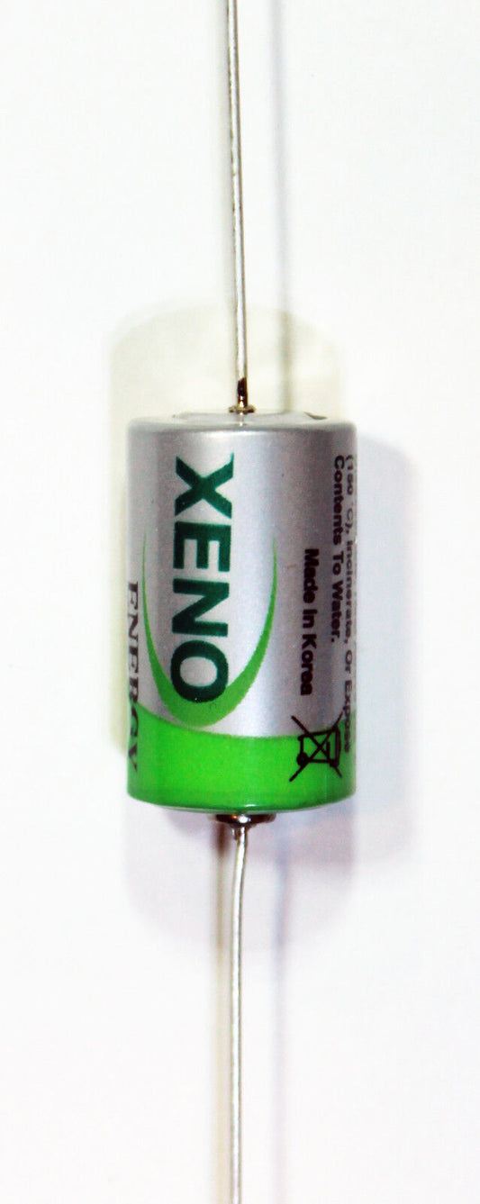 2PC Xeno 1/2AA 3.6V XL-050F-AX Lithium Thionyl Chloride Axial Leads Korea Made