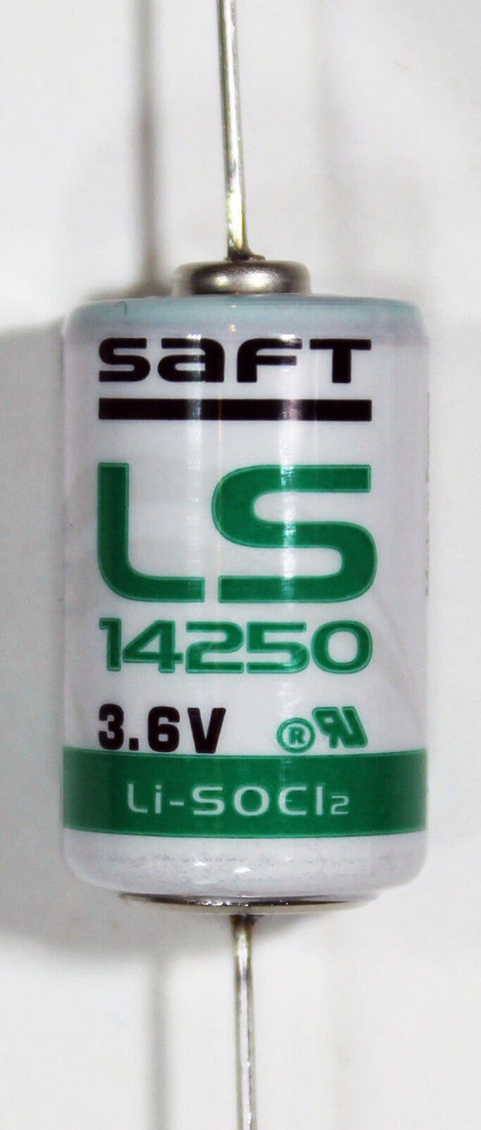 1PC Saft LS14250AX 1/2 AA Size 3.6V Li-SOCl2 Lithium-Thionyl Chloride with Lead