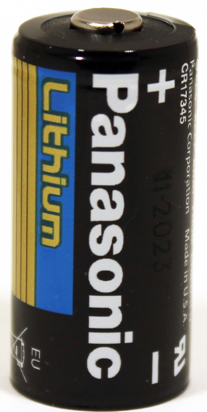 2PC Panasonic CR123A 3 Volt Photo Lithium Battery, CR-123APA/B, CR123,123A