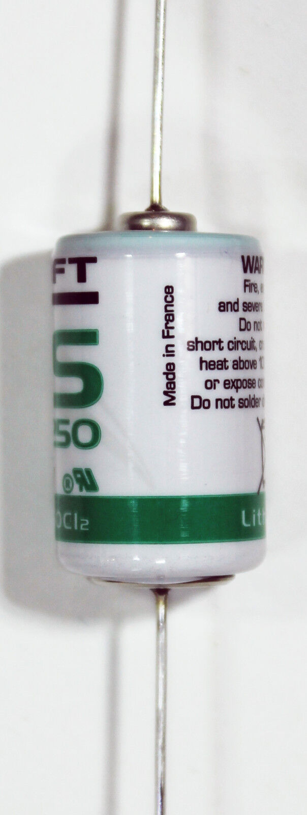 1PC Saft LS14250AX 1/2 AA Size 3.6V Li-SOCl2 Lithium-Thionyl Chloride with Lead