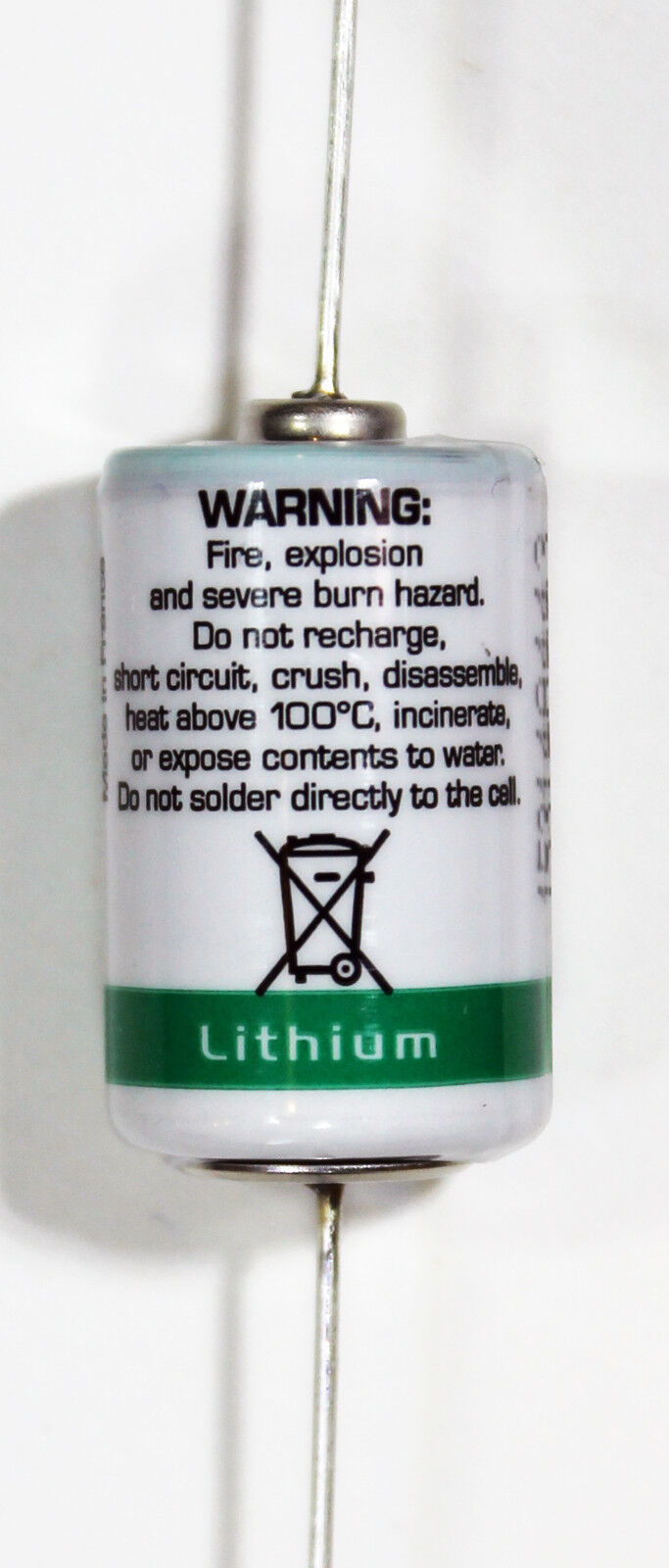 1PC Saft LS14250AX 1/2 AA Size 3.6V Li-SOCl2 Lithium-Thionyl Chloride with Lead